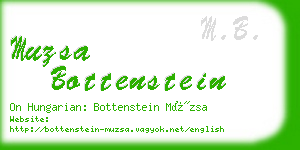 muzsa bottenstein business card